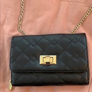 Black crossbody purse